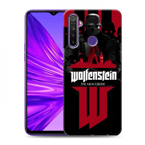 Дизайнерский силиконовый чехол для Realme 5 Wolfenstein