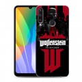 Дизайнерский пластиковый чехол для Huawei Y6p Wolfenstein