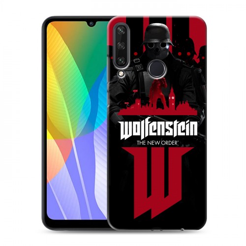 Дизайнерский пластиковый чехол для Huawei Y6p Wolfenstein