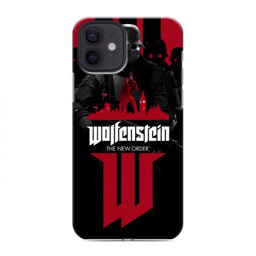 Дизайнерский силиконовый чехол для Iphone 12 Wolfenstein