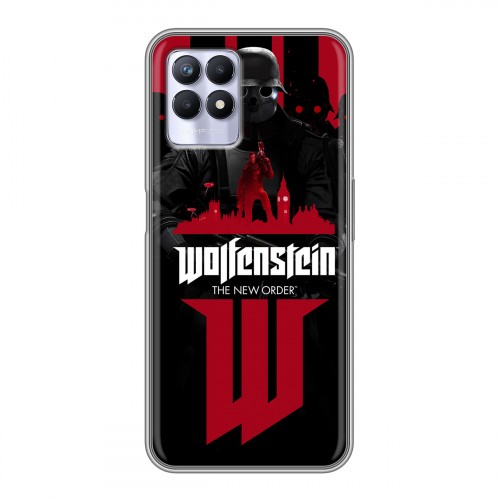 Дизайнерский силиконовый чехол для Realme 8i Wolfenstein