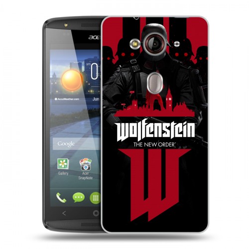 Дизайнерский пластиковый чехол для Acer Liquid E3 Wolfenstein