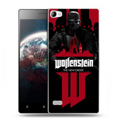 Дизайнерский пластиковый чехол для Lenovo Vibe X2 Wolfenstein