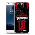 Дизайнерский пластиковый чехол для Huawei Ascend G7 Wolfenstein