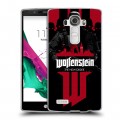 Дизайнерский пластиковый чехол для LG G4 Wolfenstein