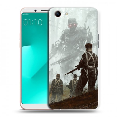 Дизайнерский пластиковый чехол для OPPO A83 Wolfenstein