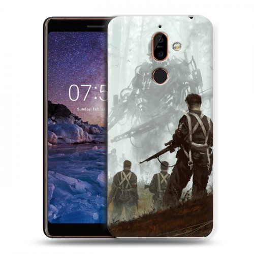 Дизайнерский пластиковый чехол для Nokia 7 Plus Wolfenstein