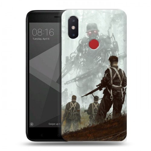 Дизайнерский пластиковый чехол для Xiaomi Mi8 SE Wolfenstein