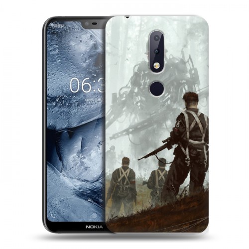 Дизайнерский пластиковый чехол для Nokia 6.1 Plus Wolfenstein