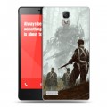 Дизайнерский силиконовый чехол для Xiaomi RedMi Note Wolfenstein