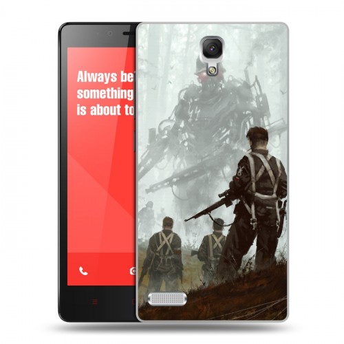 Дизайнерский силиконовый чехол для Xiaomi RedMi Note Wolfenstein