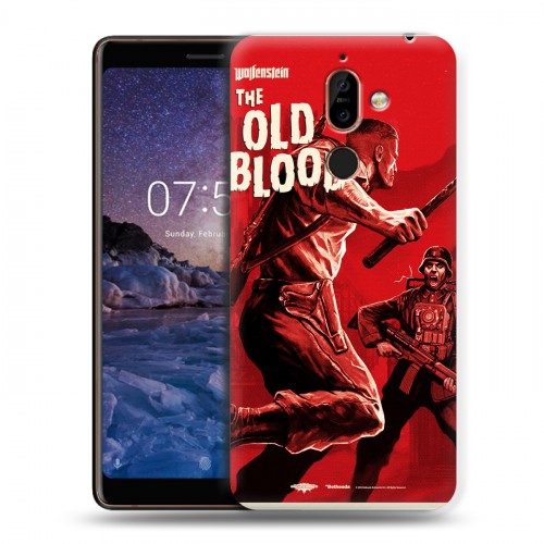 Дизайнерский пластиковый чехол для Nokia 7 Plus Wolfenstein