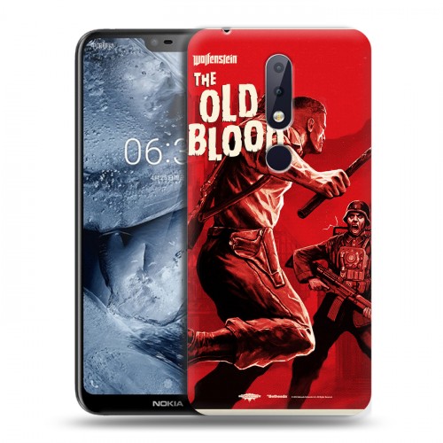 Дизайнерский пластиковый чехол для Nokia 6.1 Plus Wolfenstein