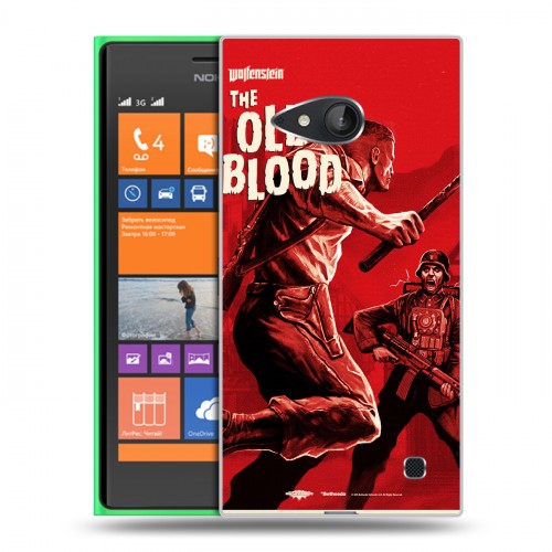 Дизайнерский пластиковый чехол для Nokia Lumia 730/735 Wolfenstein