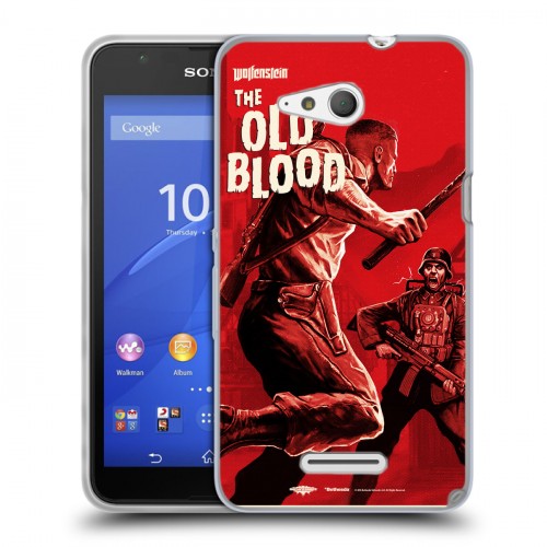 Дизайнерский пластиковый чехол для Sony Xperia E4g Wolfenstein