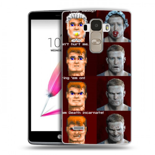 Дизайнерский силиконовый чехол для LG G4 Stylus Wolfenstein