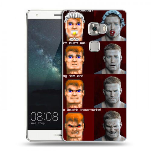 Дизайнерский пластиковый чехол для Huawei Mate S Wolfenstein