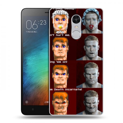 Дизайнерский силиконовый чехол для Xiaomi RedMi Pro Wolfenstein