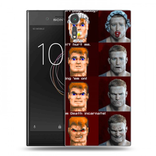 Дизайнерский пластиковый чехол для Sony Xperia XZs Wolfenstein