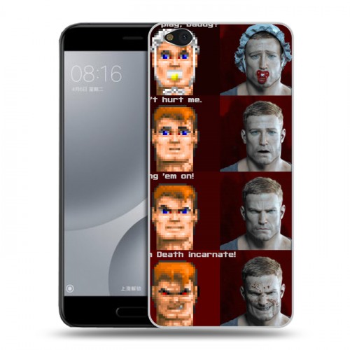 Дизайнерский пластиковый чехол для Xiaomi Mi5C Wolfenstein