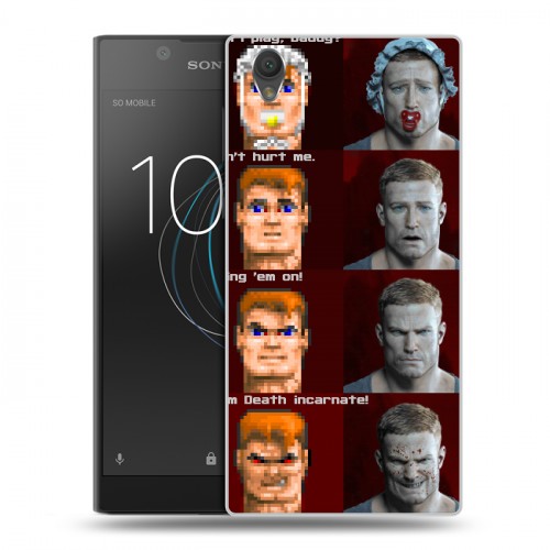 Дизайнерский пластиковый чехол для Sony Xperia L1 Wolfenstein