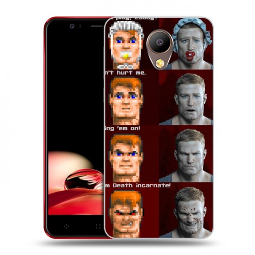 Дизайнерский пластиковый чехол для Elephone P8 Wolfenstein