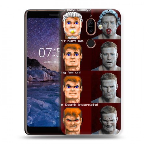 Дизайнерский пластиковый чехол для Nokia 7 Plus Wolfenstein