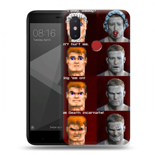 Дизайнерский пластиковый чехол для Xiaomi Mi8 SE Wolfenstein