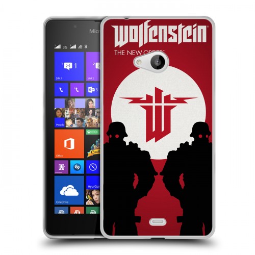 Дизайнерский пластиковый чехол для Microsoft Lumia 540 Wolfenstein