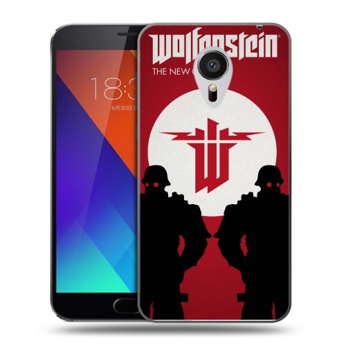 Дизайнерский пластиковый чехол для Meizu MX5 Wolfenstein