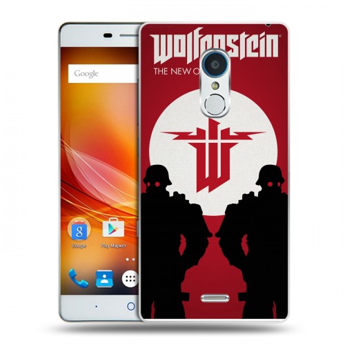 Дизайнерский пластиковый чехол для ZTE Blade X9 Wolfenstein