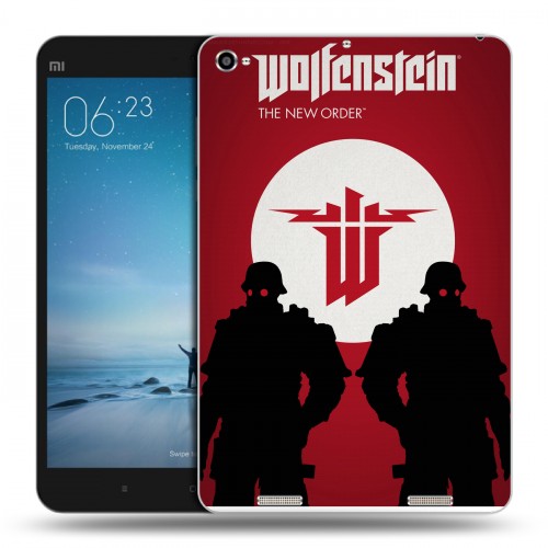 Дизайнерский силиконовый чехол для Xiaomi Mi Pad 2 Wolfenstein