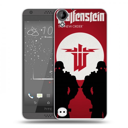 Дизайнерский пластиковый чехол для HTC Desire 530 Wolfenstein