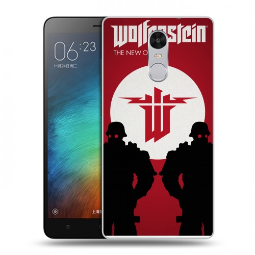 Дизайнерский силиконовый чехол для Xiaomi RedMi Pro Wolfenstein