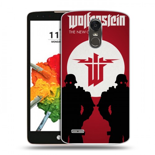 Дизайнерский пластиковый чехол для LG Stylus 3 Wolfenstein