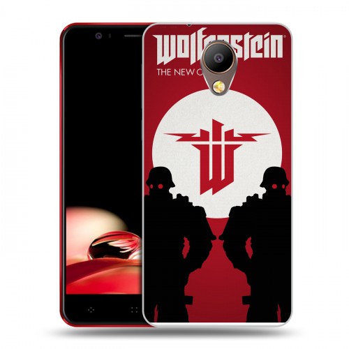 Дизайнерский пластиковый чехол для Elephone P8 Wolfenstein