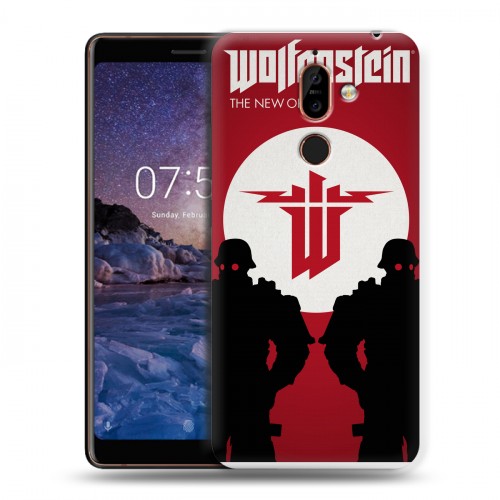 Дизайнерский пластиковый чехол для Nokia 7 Plus Wolfenstein