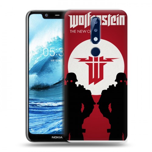 Дизайнерский силиконовый чехол для Nokia 5.1 Plus Wolfenstein