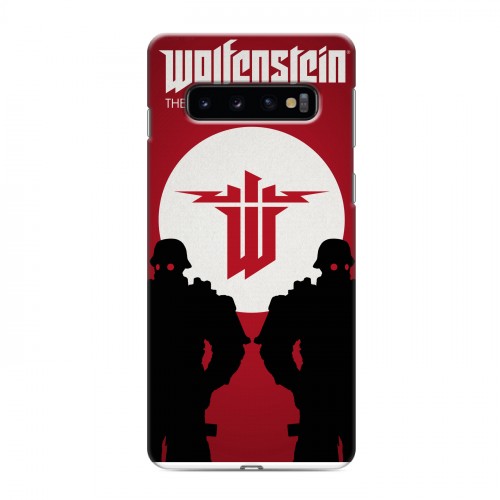 Дизайнерский силиконовый чехол для Samsung Galaxy S10 Wolfenstein