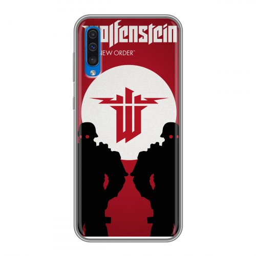 Дизайнерский силиконовый чехол для Samsung Galaxy A50 Wolfenstein