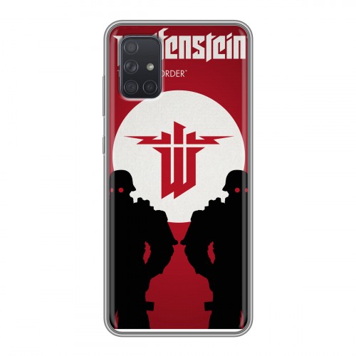 Дизайнерский силиконовый чехол для Samsung Galaxy A71 Wolfenstein