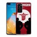 Дизайнерский силиконовый с усиленными углами чехол для Huawei P40 Wolfenstein