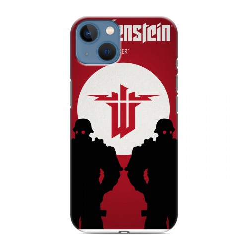 Дизайнерский силиконовый чехол для Iphone 13 Wolfenstein