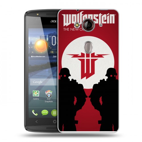 Дизайнерский пластиковый чехол для Acer Liquid E3 Wolfenstein