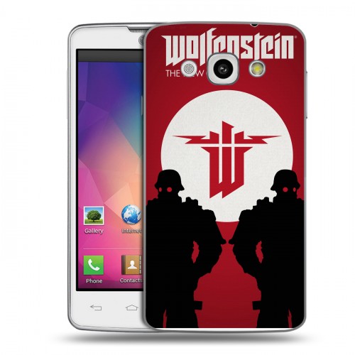 Дизайнерский пластиковый чехол для LG L60 Wolfenstein