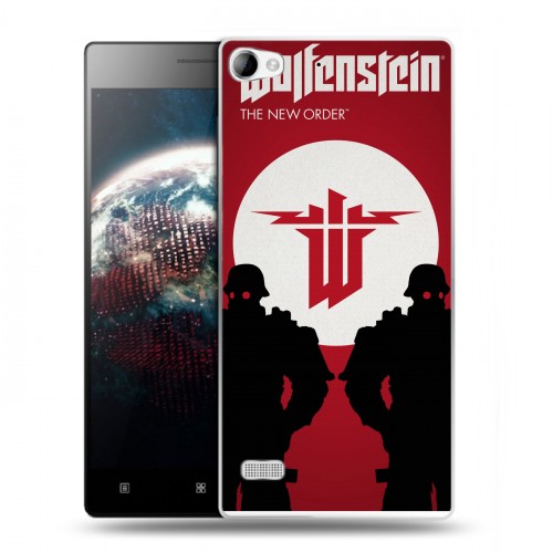 Дизайнерский пластиковый чехол для Lenovo Vibe X2 Wolfenstein