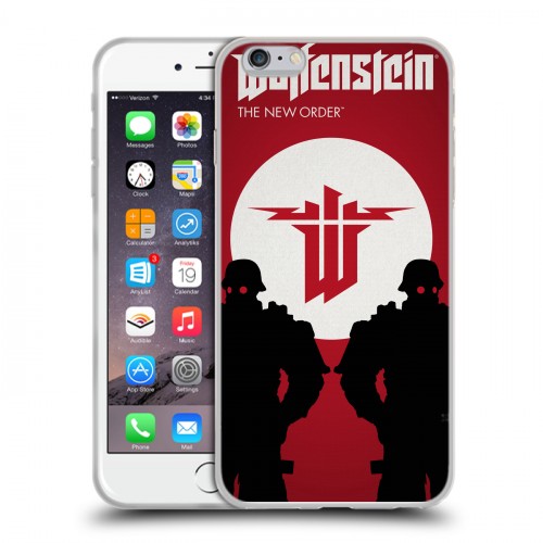 Дизайнерский силиконовый чехол для Iphone 6 Plus/6s Plus Wolfenstein