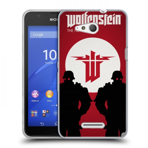 Дизайнерский пластиковый чехол для Sony Xperia E4g Wolfenstein