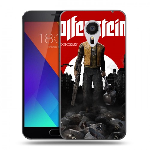 Дизайнерский пластиковый чехол для Meizu MX5 Wolfenstein