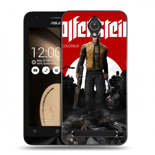 Дизайнерский пластиковый чехол для ASUS Zenfone Go Wolfenstein